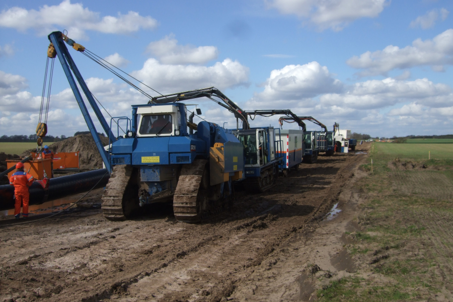 36" gas transport pipeline Frøslev-Egtved