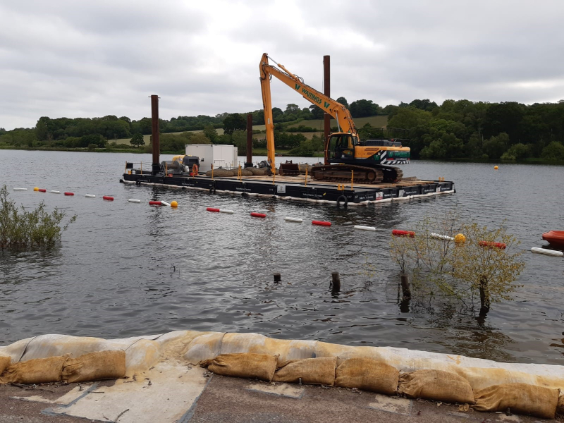 Ardingly Reservoir emergency stabilisation works