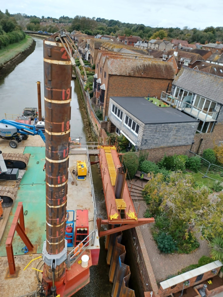 Tarrant Wharf emergency repairs – conventional piling