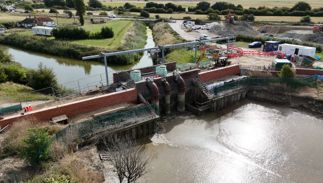 Picture of the pumping station at RTWE.